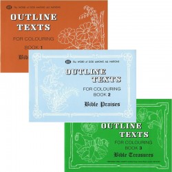 Outline Texts Coloring Book Set 1